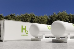 Hydrogen clean energy. 3D render.